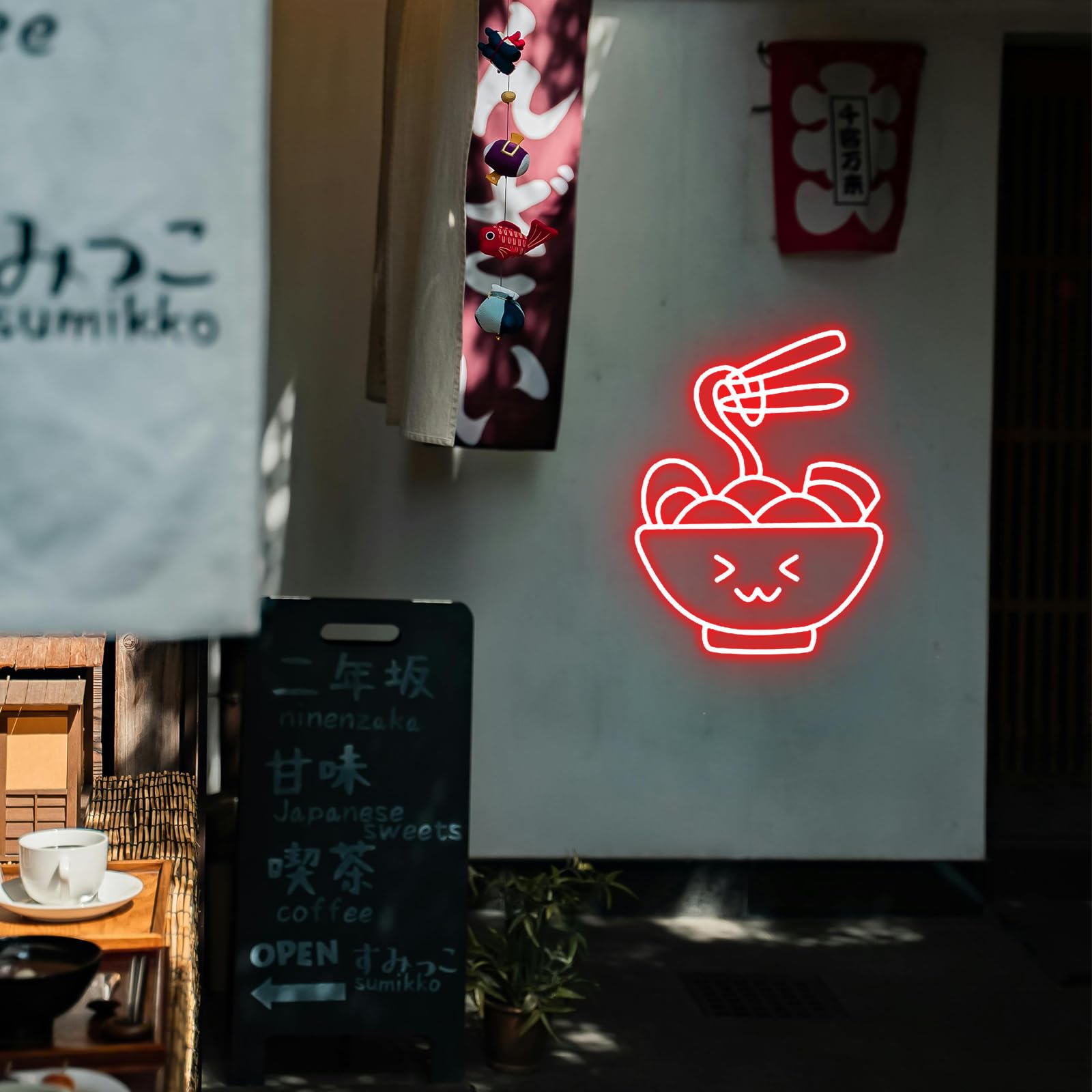 ラーメンボウル ネオンサイン OPEN　ラーメン　飲食店　看板 ラーメンボウル ネオンサイン OPENラーメン飲食店看板